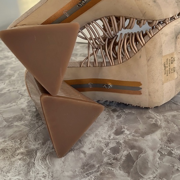 Sam Edelman laurette almond block heel sz 6.5 - Picture 7 of 7